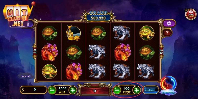 Kho Báu Tứ Linh - Hướng Dẫn Cách Chơi Cứ Quay Là Trúng Ngay Hãy xem xét kỹ mức cược trước khi quay hũ